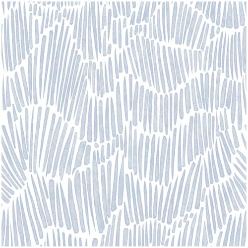 Theper Blue Wallpaper 173788 Modern Striped Peel and Stick Wallpaper Boho Removable Self Adhesive Wall Paper for Bedroom Waterproof White and Blue Contact Paper Vinyl