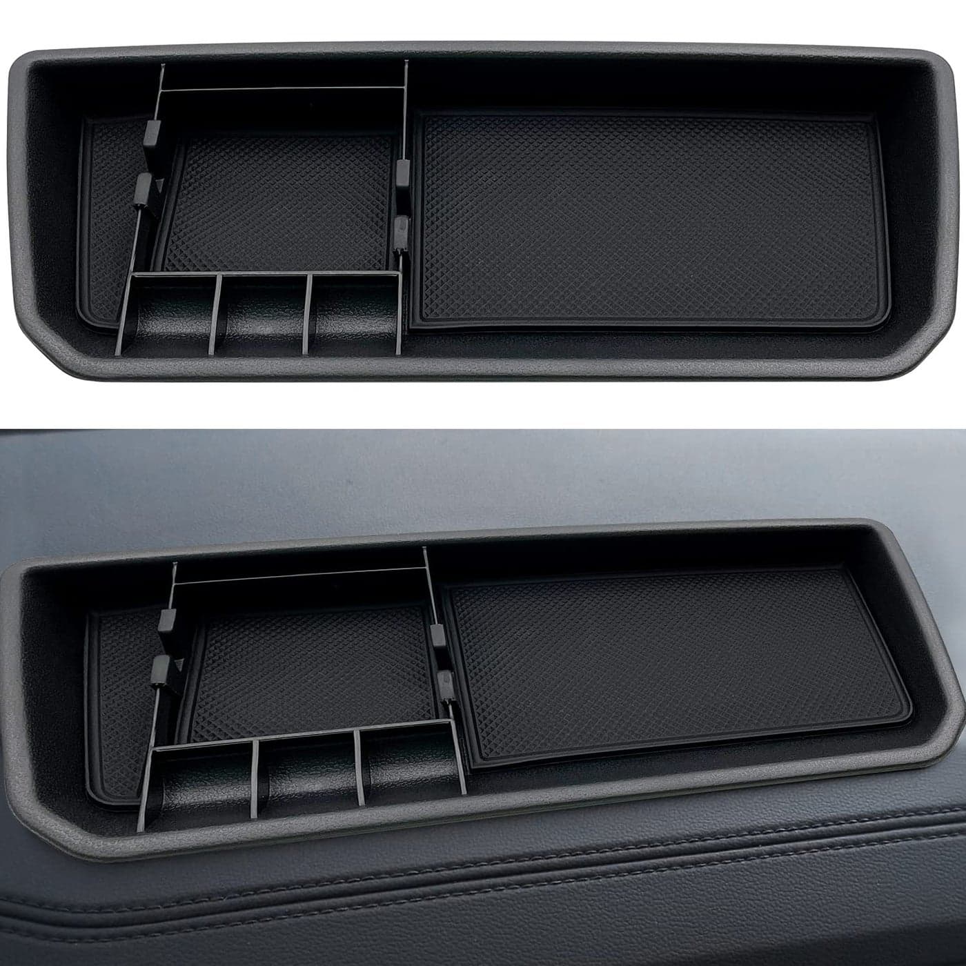 JOJOMARK for VW Atlas and Cross Sport Accessories Dashboard Organizer 2018 2019 2020 2021 2022 2023 Insert ABS Box Storage Not fit for 2024