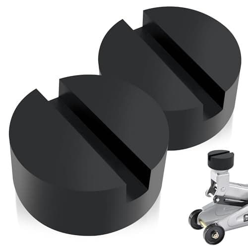 TONDA Floor Jack Rubber Pad, Universal Jack Pad Adapter, Pinch Weld Side Frame Rail Protector (2 Pack)