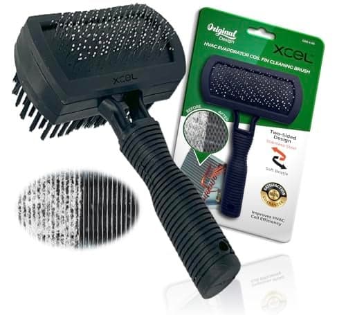 XCEL Advanced HVAC Coil Cleaning Brush for Condenser & Evaporator | Dual-Sided