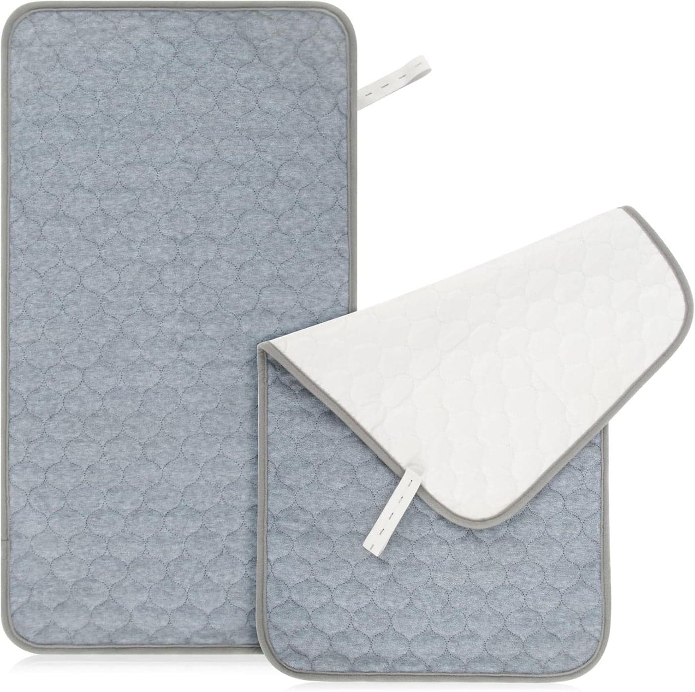 Diaper Changing Pad Liner 2 Packs 145265 Travel Waterproof Changing Mat WashableReusable Washable Liners for DogsDiaper Changing Pad for AdultsTable Pad Rectangle Grey