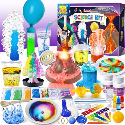 JOPSHEEN 75 Experiments Science Kit for Kids Chemistry Set STEM Educational Birthday Christmas Toys Gifts Idea for Boys and Girls