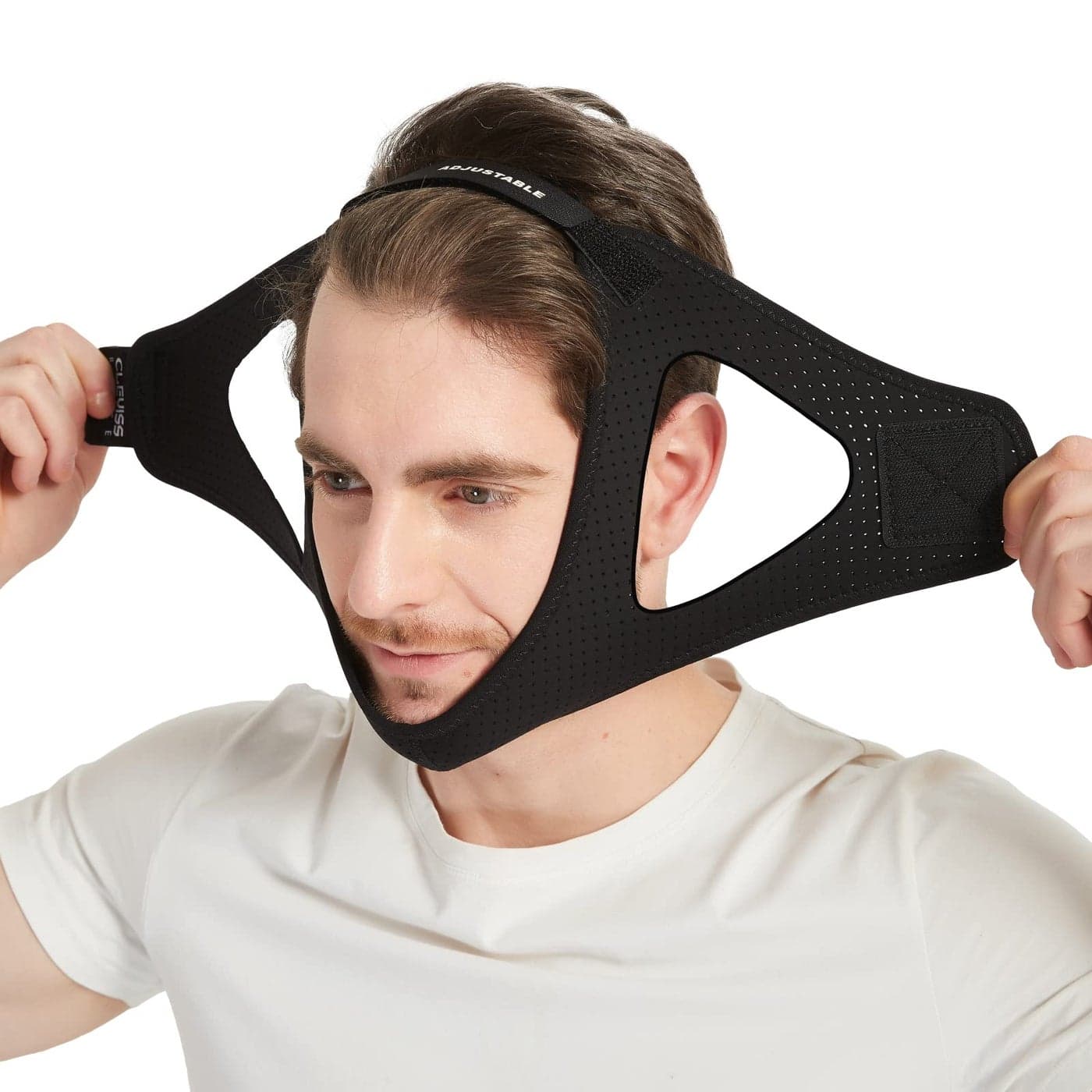 Anti Snoring Chin Strap for CPAP Users Black