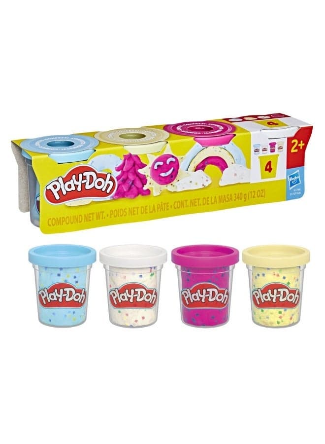 Play-Doh Specialty Compound Assorted Modeling Compound Set | 4 x 84g Special Modeling Clay Pots | Creative Arts & Crafts for Kids