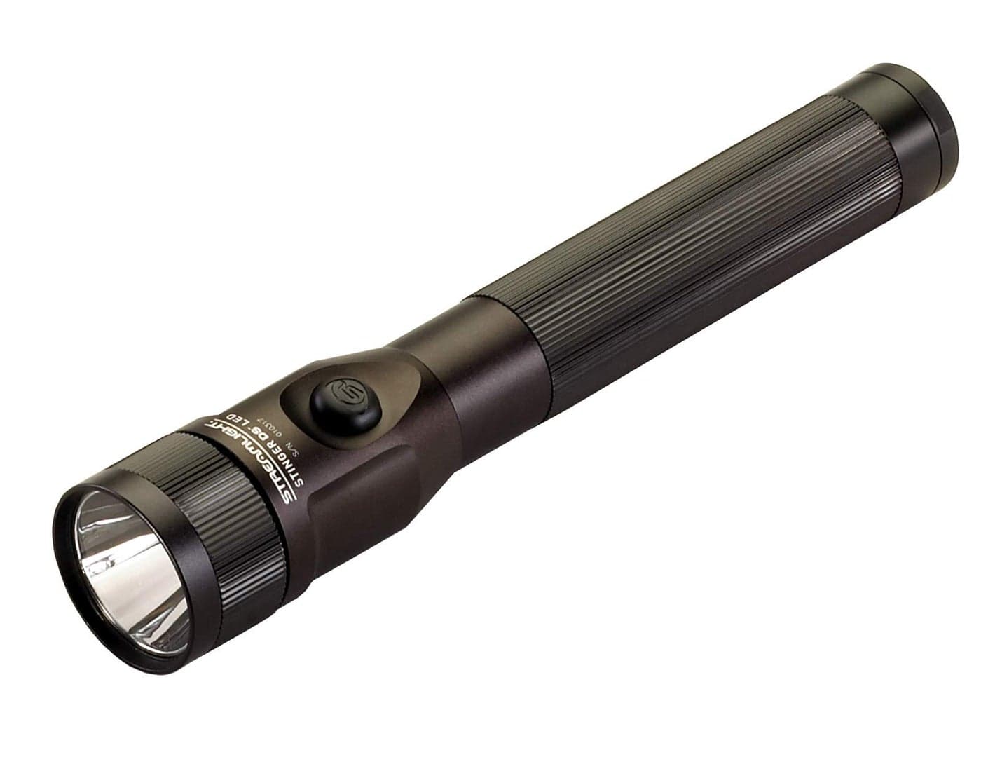 Streamlight 75812 Stinger DS 425-Lumen 26000-Candela Rechargeable LED Flashlight with Dual Switches and DC Steady Charger, Black