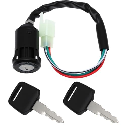 4 Pin and 4 Wire Ignition Key Switch Fit for 50cc 70cc 90cc 110cc 125cc Quad ATV 4 Wheeler Go Kart Sunl Roketa Kazuma