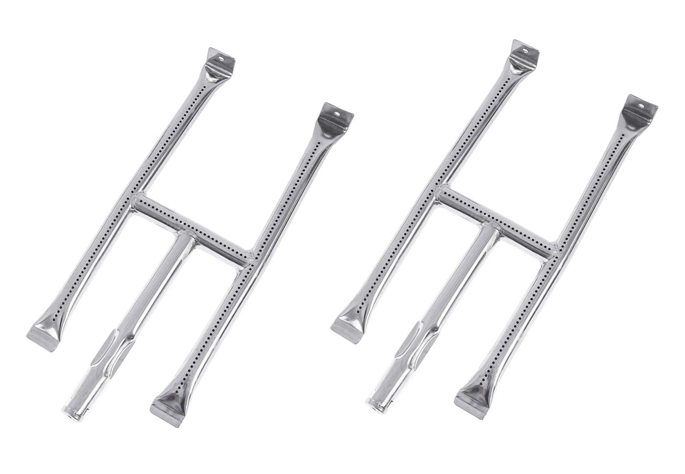 DELSbbq Stainless Steel Grill Burner Tube for Blackstone 22 Table Top Griddle Set of 2 Pack Burner Tube with Screw