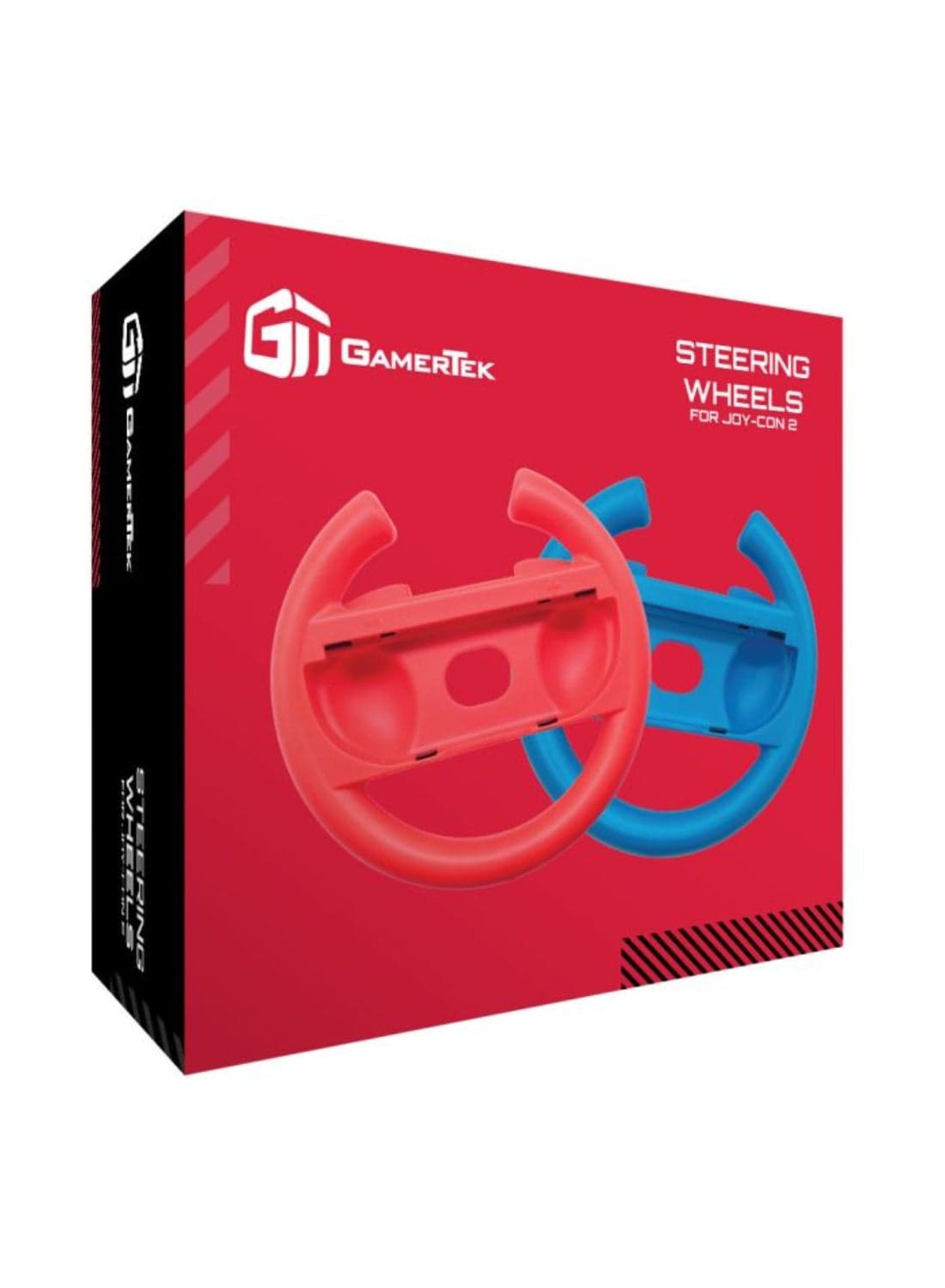 Steering Wheels For Nintendo Switch 2 – Blue And Red Edition | 2-Pack Joy-Con Racing Wheel Controllers For Mario Kart And More