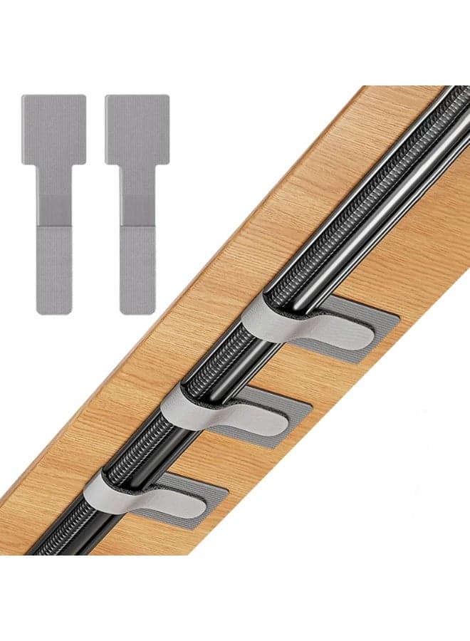 【80PCS Hook and Loop Cable Ties】Data Cable Organizer Wire Management | Self-Adhesive Cord Clips | Reusable Durable Fasteners | Dense Loop Surface Secure Hold | Multi-Scene Application | Essential Home Office Organizer