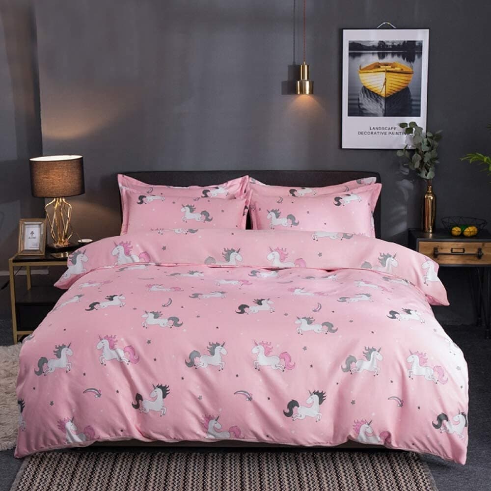 TIQH Cartoon Print Reversible Soft Poly Cotton Ac BlanketDohar for Kids Double Bed