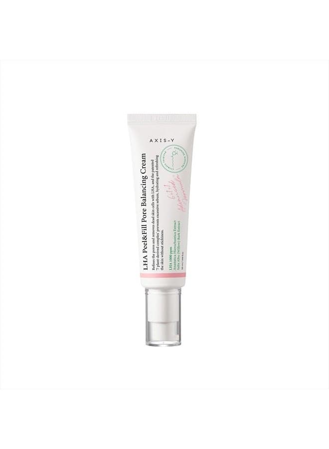 LHA Peel & Fill Pore Balancing Cream | 50 ml / 1.69 fl. Oz. | Pore Minimizing | Pore Care | Pore Cream | Pore Tightening | Kbeauty