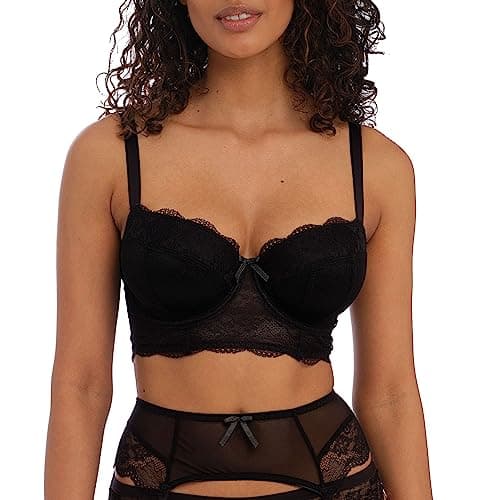 Freya Women's Fancies Underwire Longline Bra, Black, 34D