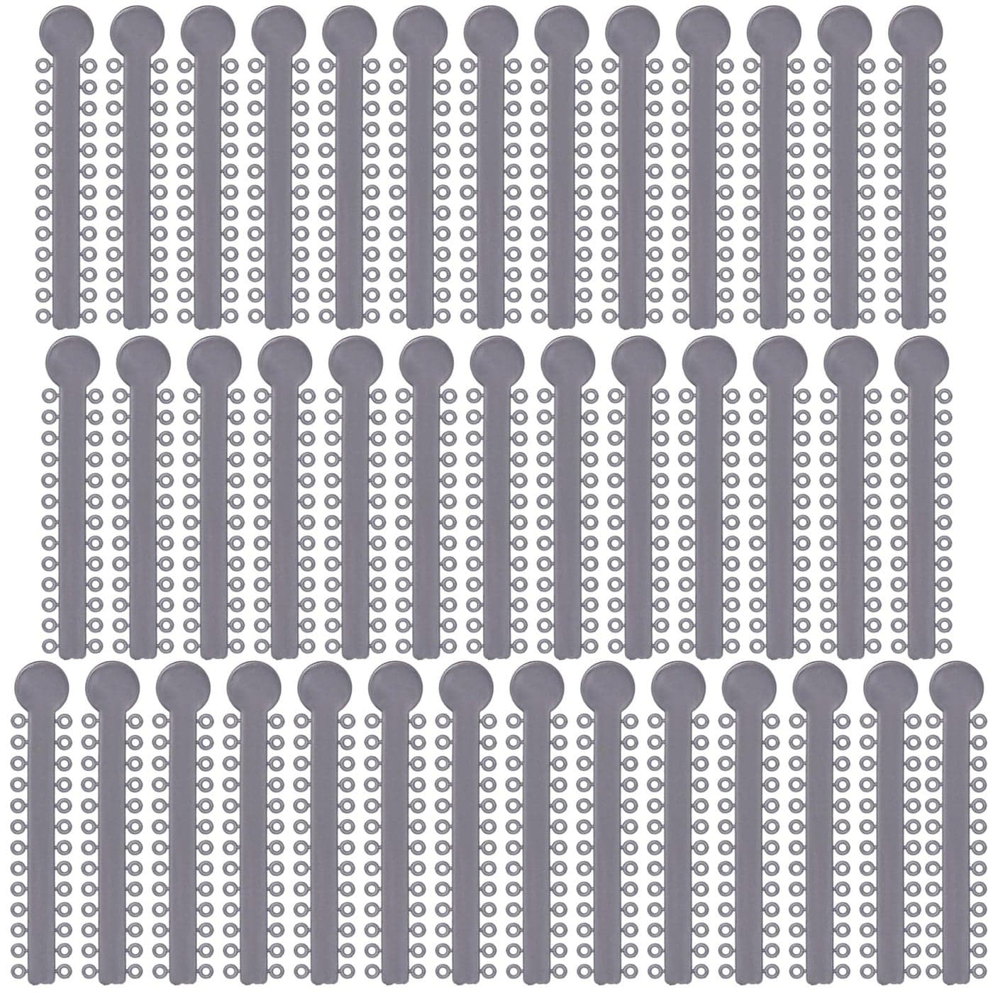 Angzhili Dental Ligature Ties for BracesOrthodontic Ligature Ties1040 Pcs Elastic ORing Gray