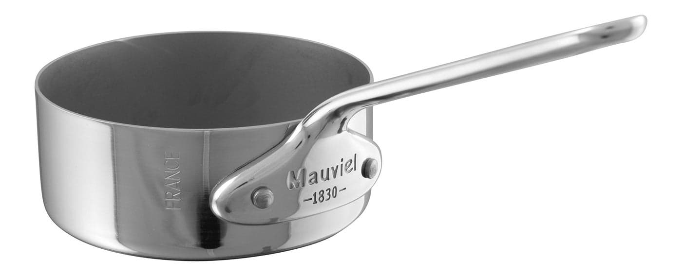 Mauviel MMinis 1 mm Stainless Steel Mini Saute Pan With Cast Stainless Steel Handle 35in Made in France