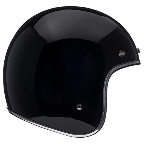 BELL Custom 500 OpenFace Motorcycle Helmet Gloss Black XSmall