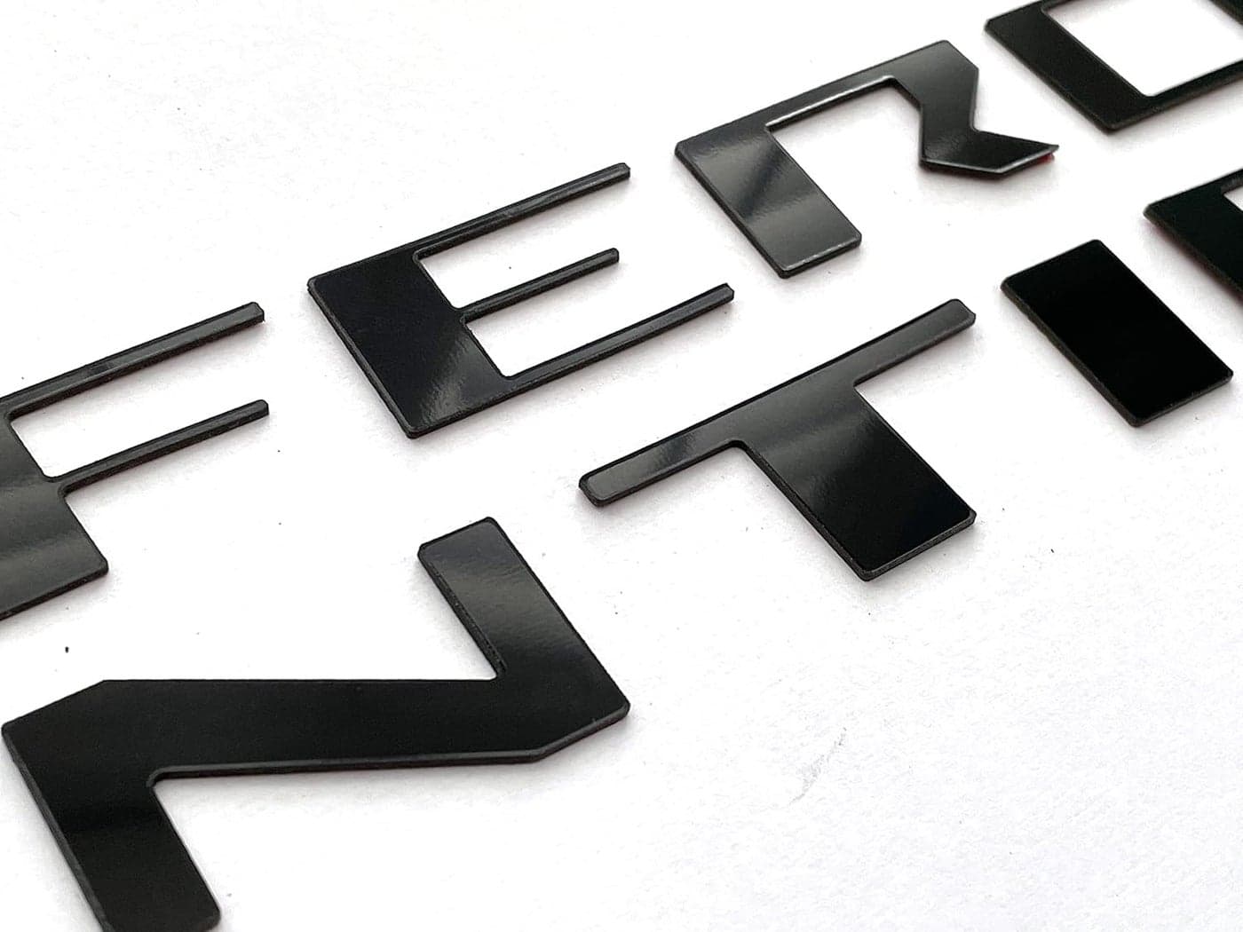 Matte Black Front Grill Letters for Frontier 2022-Up - ABS Plastic Inserts