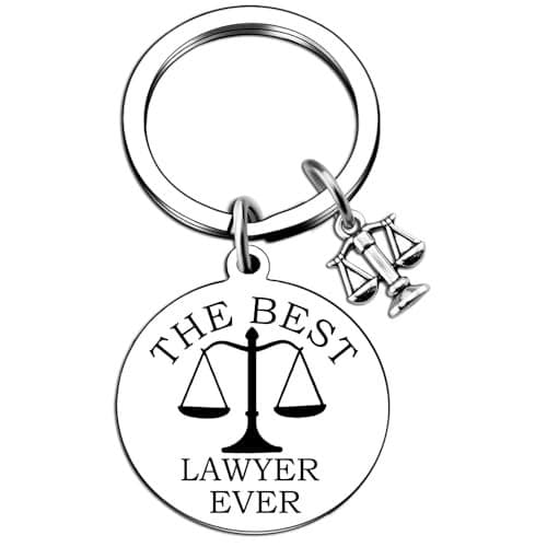 Davrock Lawyer Gifts for Women Men Paralegal Gifts Lawyer Keychain Law School Student Jewelry Lawyers Pendant Key Chains Appreciation Present for Attorney Christmas Gift for Women