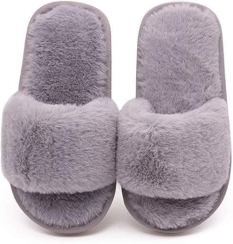 M MCIRCO® Soft Plush Indoor House Slipper for Women, Bedroom Room Slippers, Winter Slippers 2025. (BROWN, 7, UK Footwear Size System, Adult, Women, Numeric, Medium, 7)