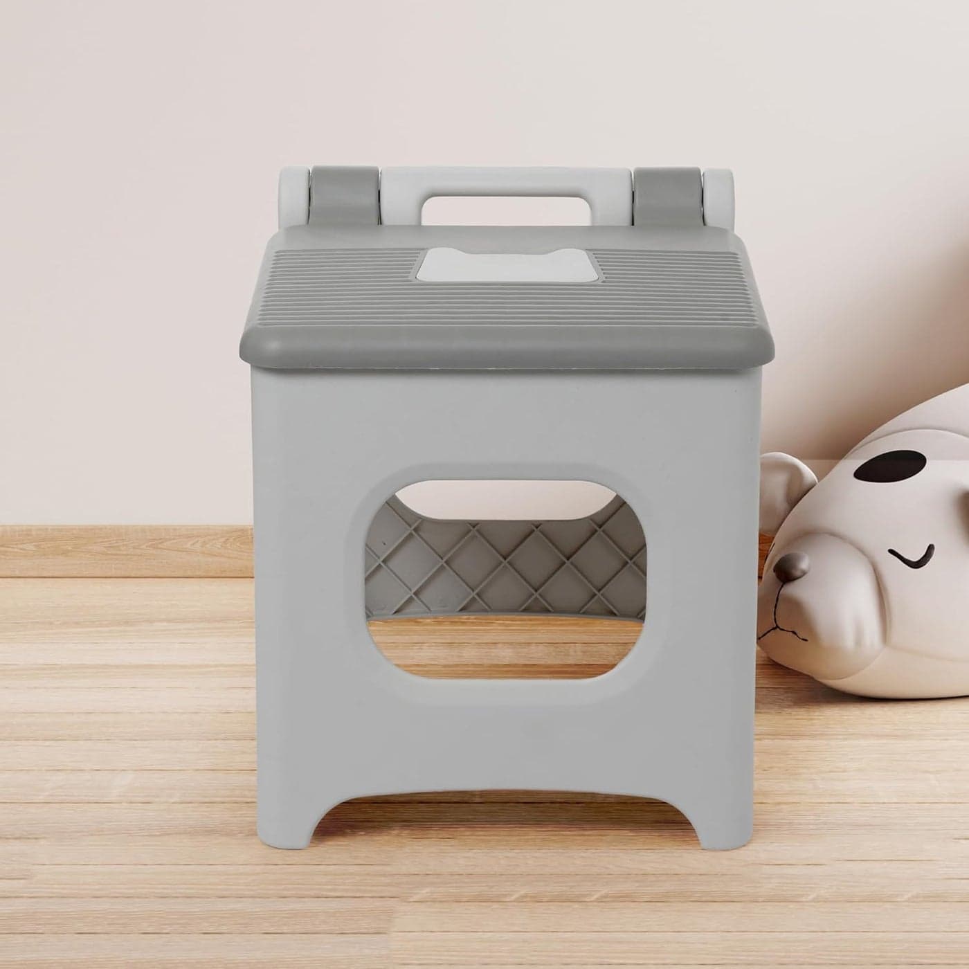 Toriox Folding Step Stool Premium Heavy Duty Foldable Step Stools for Adults and Kids Kitchen Plastic Small Collapsible Stepping Stool for Kitchen Bathroom Bedroom Office