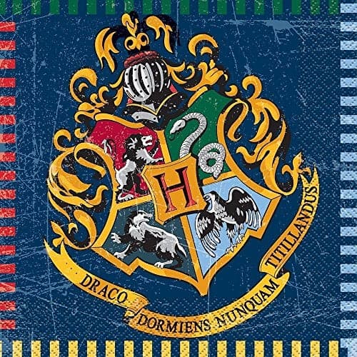 Enchanting Multicolor Harry Potter Luncheon Paper Napkins 65 x 65 Pack of 16 Vibrant Design EcoFriendly Durable Party Supplies Ideal for Magical Themed Events
