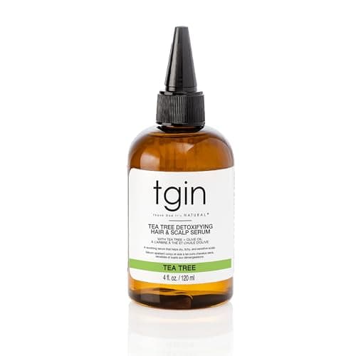 tgin Tea Tree Olive Oil Detoxifying Dry Itchy Hair And Scalp Serum Natural Hair Scalp Oil 4 Oz