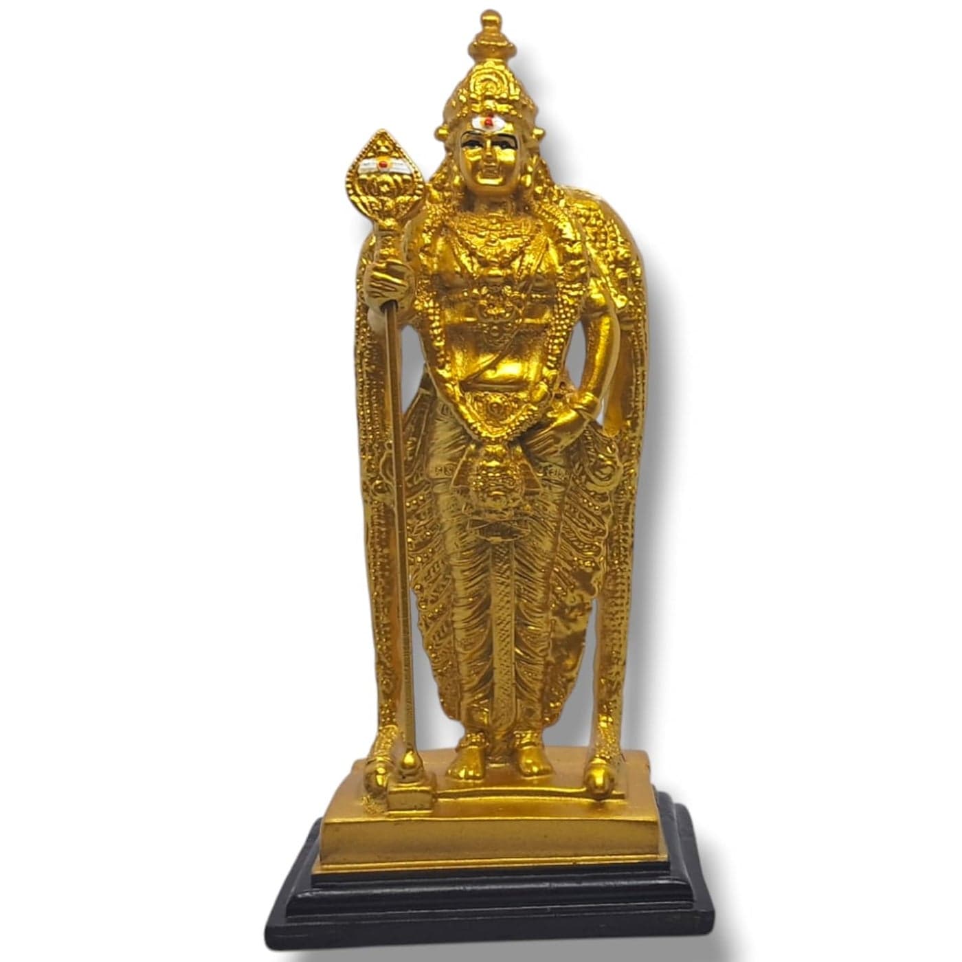 Divine Malaysian Pathumalai Murugan Resin Marble Idol Statue for Pooja Room Office and Home Decor Elegant Decorative Piece