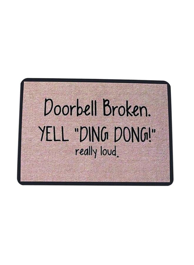 Doormat Black/Copper 60x40cm