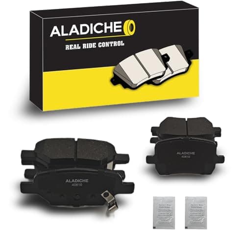 ALADICHE 8Pcs Front Rear Ceramic Disc Brake Pads Set Compatible with 2008 Chevrolet Cobalt,2004-2012 Chevrolet Malibu,2007-2009 Pontiac G5, 2006-2010 Pontiac G6,2007-2009 Saturn Aura