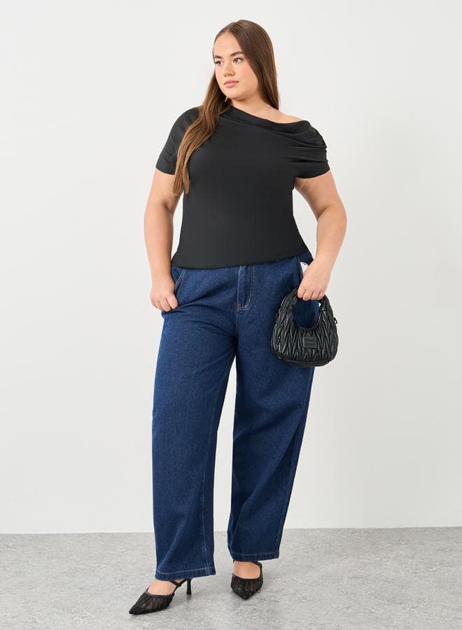 Styli Plus Barrel Fit Jeans — 22