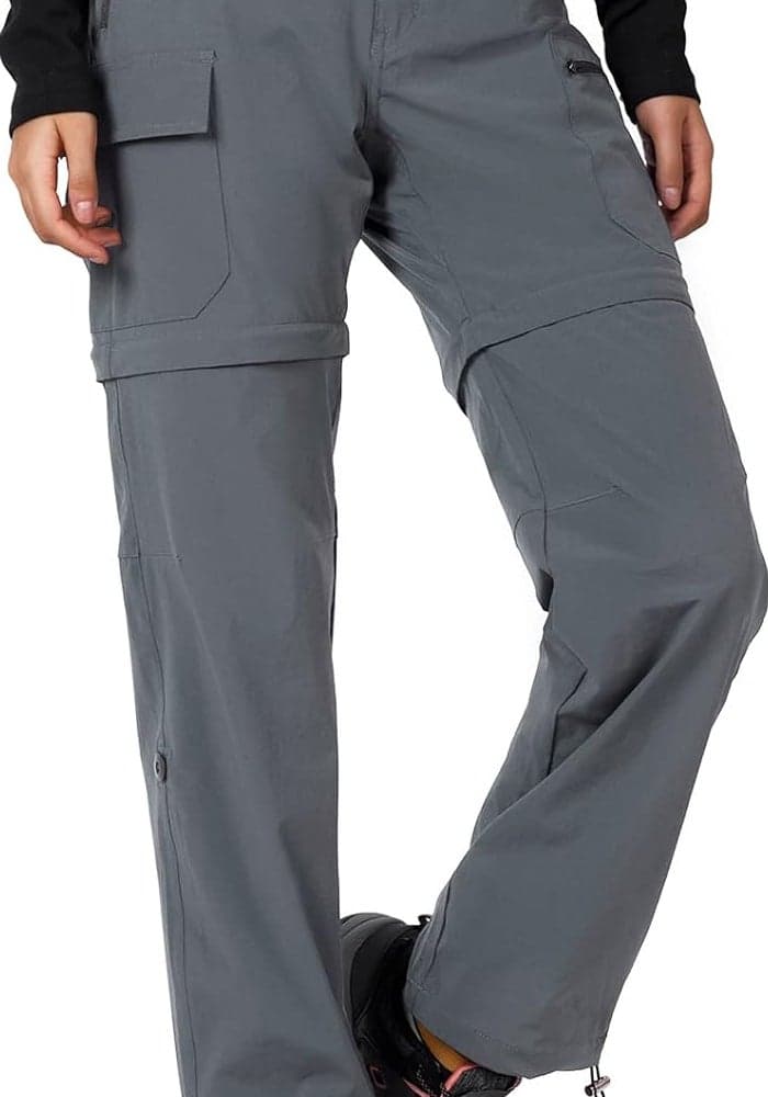 Cycorld Women's Convertible Quick-Dry Stretch Lightweight Zip-Off Hiking Pants with 5 Deep Pockets