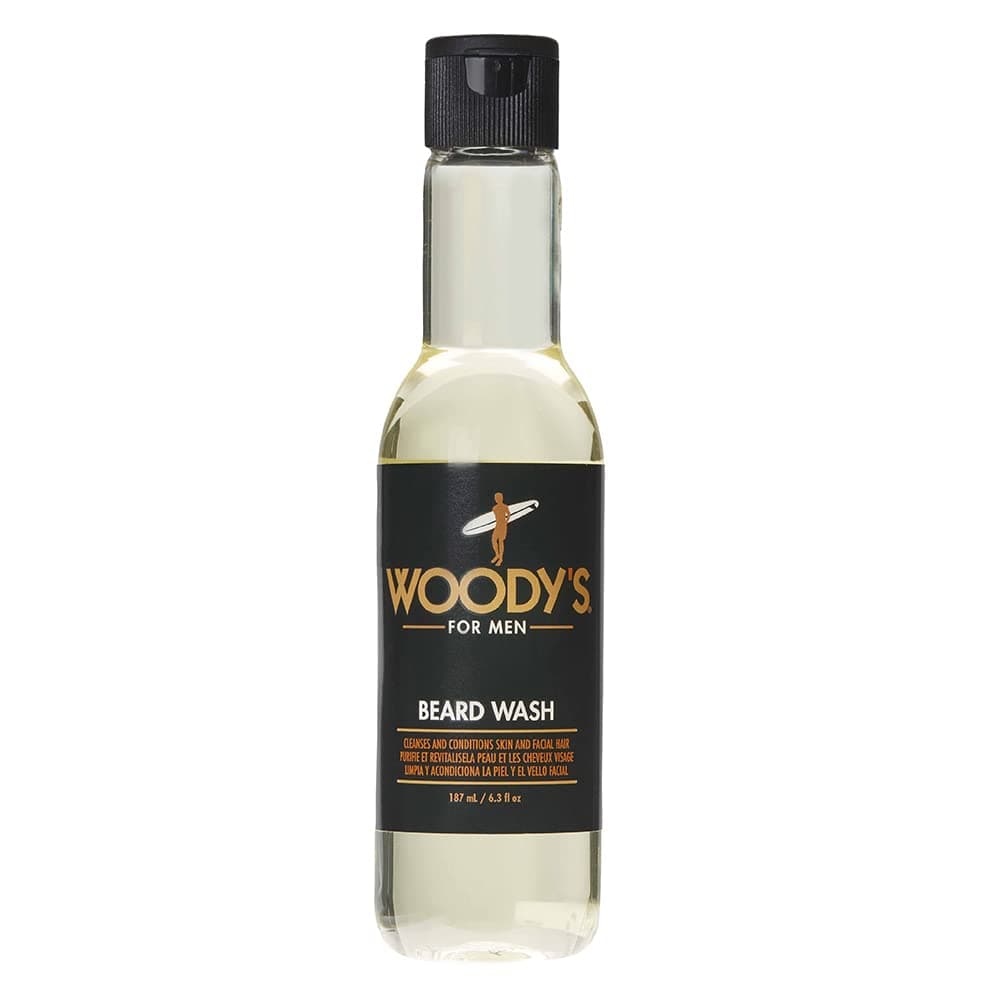 Woodys Energizing Beard Wash for Men Cleanses and Conditions Skin and Facial Hair For All Skin Types 63 fl oz