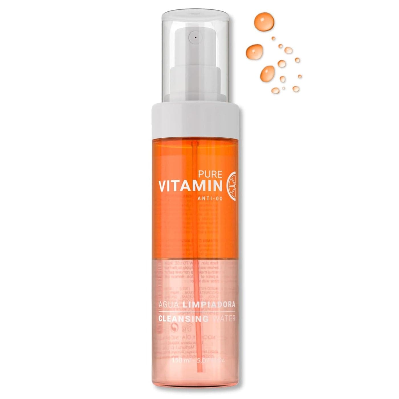 Noche Y Dia Vitamin C Cleanser for Mature Skin Made in Spain Anti Aging Face Wash Makeup Remover Targets Wrinkles Acne Breakouts 150mL 507 fl oz
