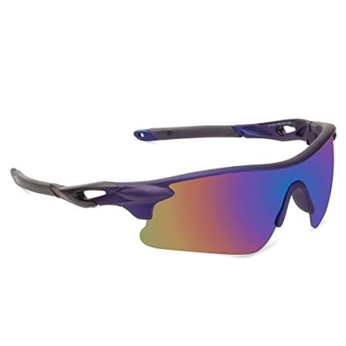 Dark Wost Sports Men Sunglasses Cycling Riding UV Protected 400 Cricket Goggles Bike Recing Sun Glasses UV Protected Sunlight Protection (BLUE),Larg