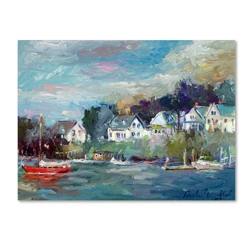 Trademark Fine Art Dock Artwork by Richard Wallich, 14 by 19-Inch