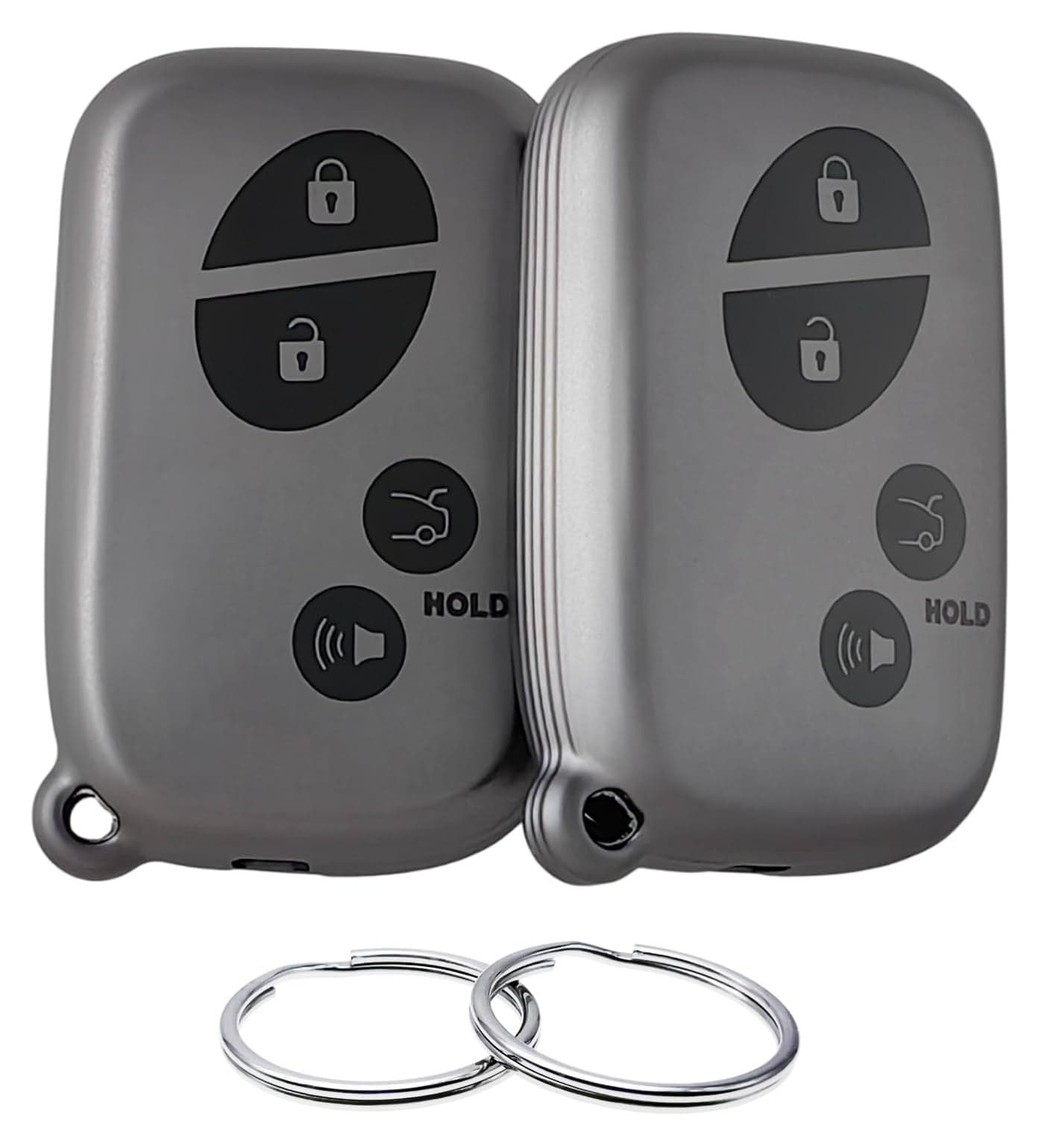 REPROTECTING TPU Key Fob Cover Compatible with 20052017 Lexus CT200h ES350 GS300 GS350 GS430 GS450h GS460 is F IS250 IS350 LS460 LS600h LX570 RX350 Matte BlackMatte Black