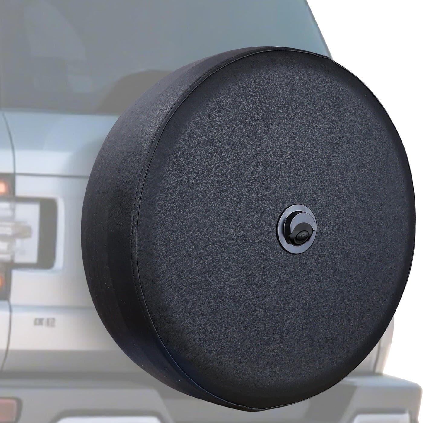 Amooca Spare Tire Wheel Cover with Backup Camera Hole Compatible with Ford Bronco20212025 Spare tire Exterior Accessories Black 33