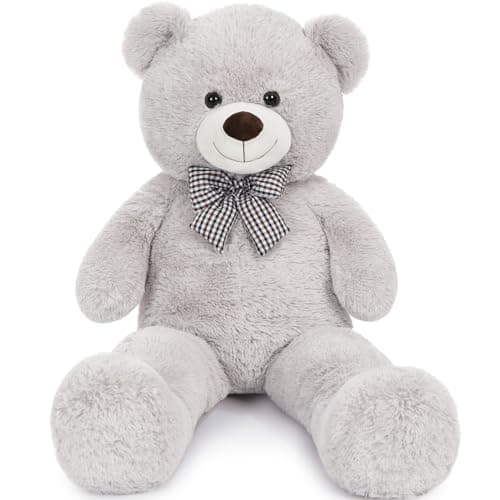 MaoGoLan Giant Teddy Bear Plush Toy - Ultra Soft & Cute Large Stuffed Animal 39 inches, Perfect for Baby Showers, Birthdays, Valentine’s Day Gifts (Kids, Couples, Family),Gray