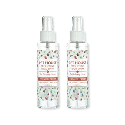 One Fur All Room Spray for Pet Odor, 4 OZ Concentrated Pet Friendly Air Freshener, Evergreen Forest Pack of 2