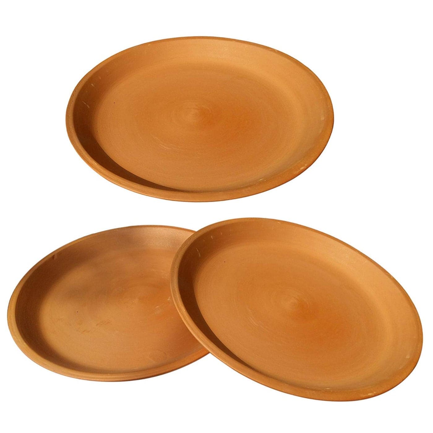 RV CRAFTS Wall Decorations Terracotta Plate Brown Set of 6