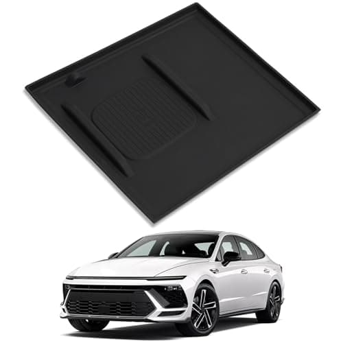 VTVWNM Center Console Wireless Charging Pad Fit for Hyundai Sonata 2024 2025 Silicone NonSlip Wireless Charger Tray Protective Mat Interior Accessories