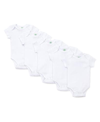 Little Me Unisex-Baby Newborn 5 Pack Bodysuit, White, 6 Months