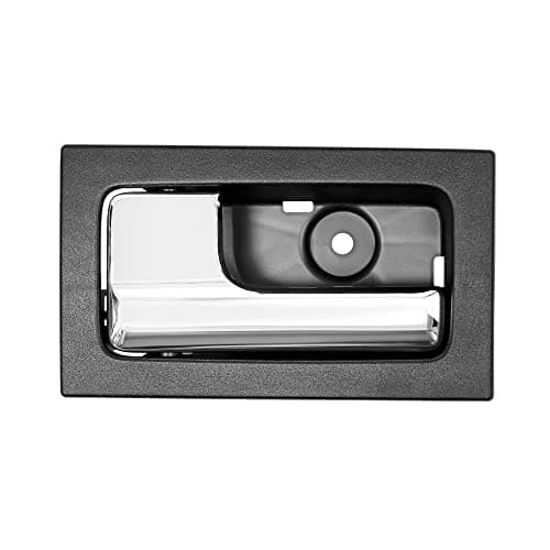 Gledewen Interior Door Handle, Compatible with 2009-2014 Ford F150, Front/Rear Inside Left Driver Side | CL3Z-1522601-GA 9L3Z-1522601-CB 90826 | Chrome Lever Black Housing Inner Handle