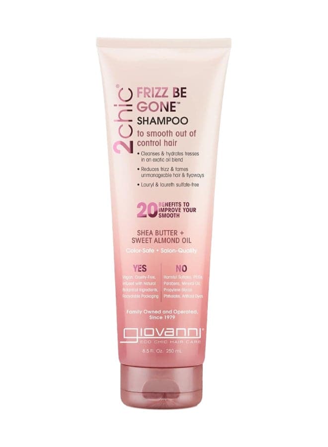 Giovanni 2Chic Frizz Be Gone Shampoo, Hair Care, Infused With Shea Butter & Sweet Almond Oil 250ml