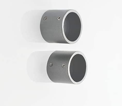 Deco Window Curtain Rod End Wall Bracket Iron 19 mm Curtain Rod Charcoal