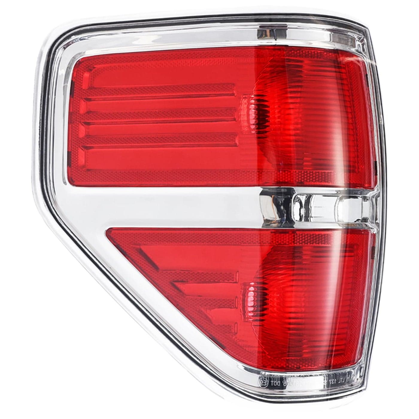 Boine Compatible With 2009 2010 2011 2012 2013 2014 Ford F150 F150 Left Driver Side Tail Light Housing Chrome trim