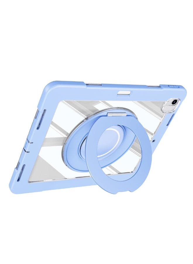 for iPad Air M2/M3 Case (2024/2025) 11 Inch, 360 Rotating Stand, Heavy Duty Rugged Shockproof, Full Body Protective Cover with Pencil Holder, Anti-Scratch Back Case for iPad Air 6th/7th