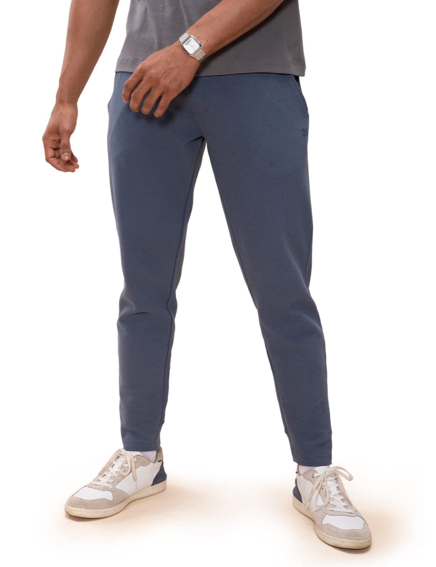 DAMENSCH Men's Constant Ottoman Fabric 500 Day Regular Fit Joggers - Honour Blue