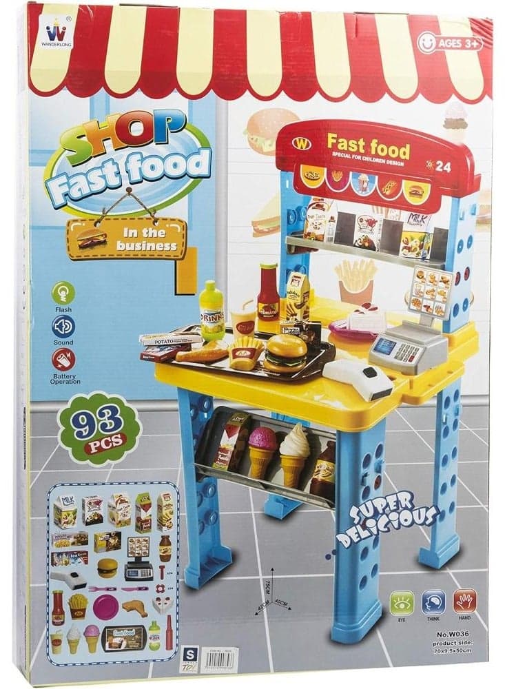 Samaco Fast Food Shop Play Set , W036