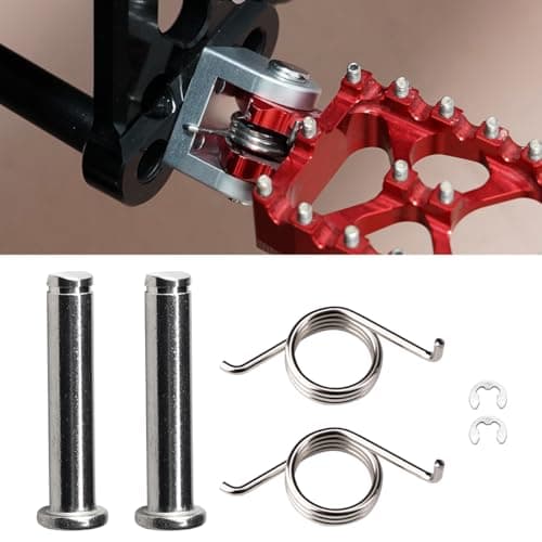 URLWALL Dirt Bike Foot Pegs Springs Pedal Bolt Kit for Sur Ron Light Bee XS Segway X160X260 Stainless Steel Antirust Durable Footrests Springs Bolt Screw Left RightFor Foot Pegs