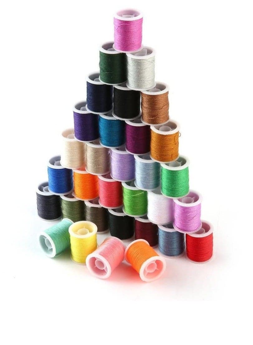 60 Pcs Colors Mini Sewing Thread Spools and Bobbins for Sewing Machine, Hand Sewing